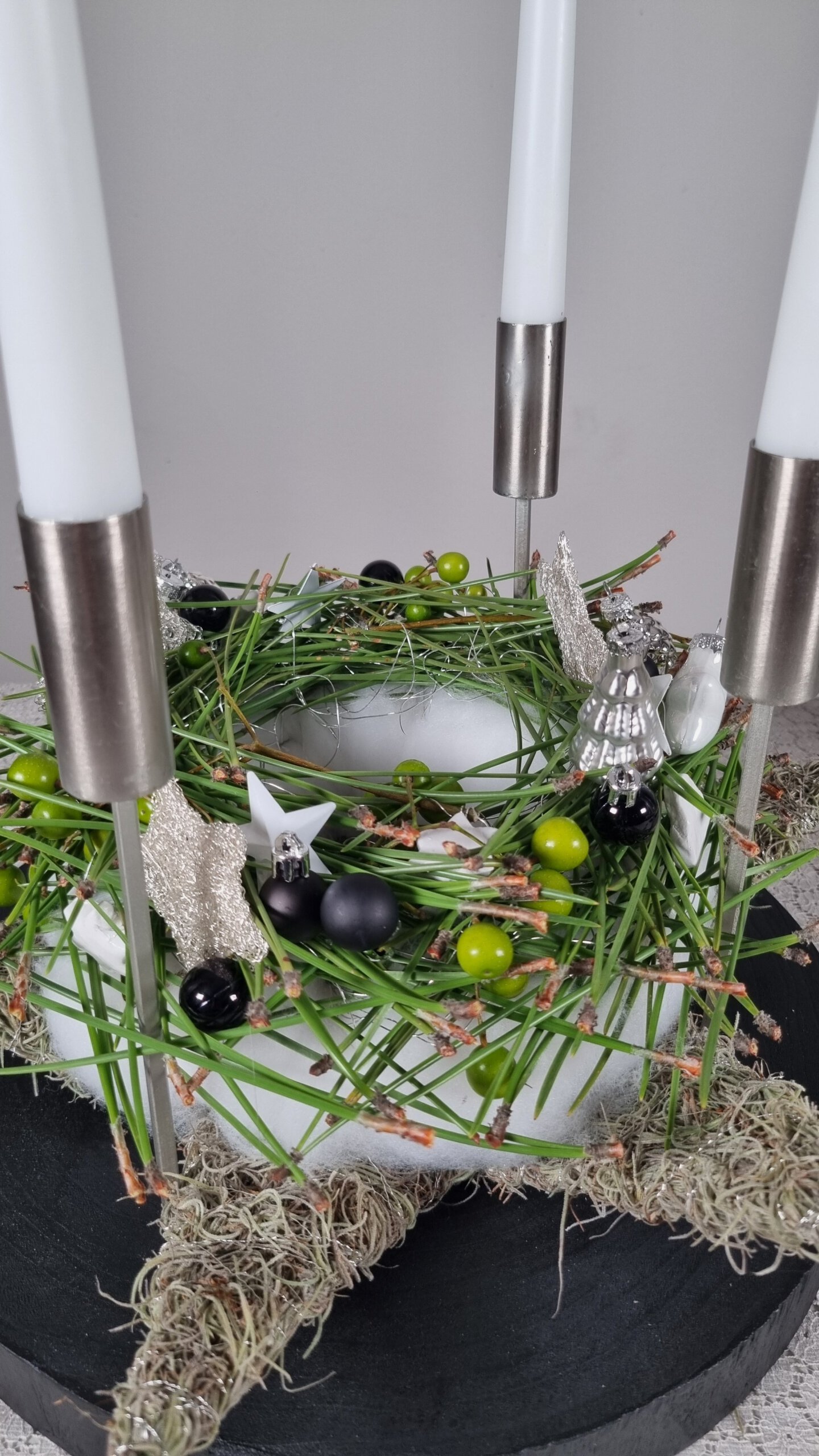 Adventskranz, handgefertigt – Bild 2