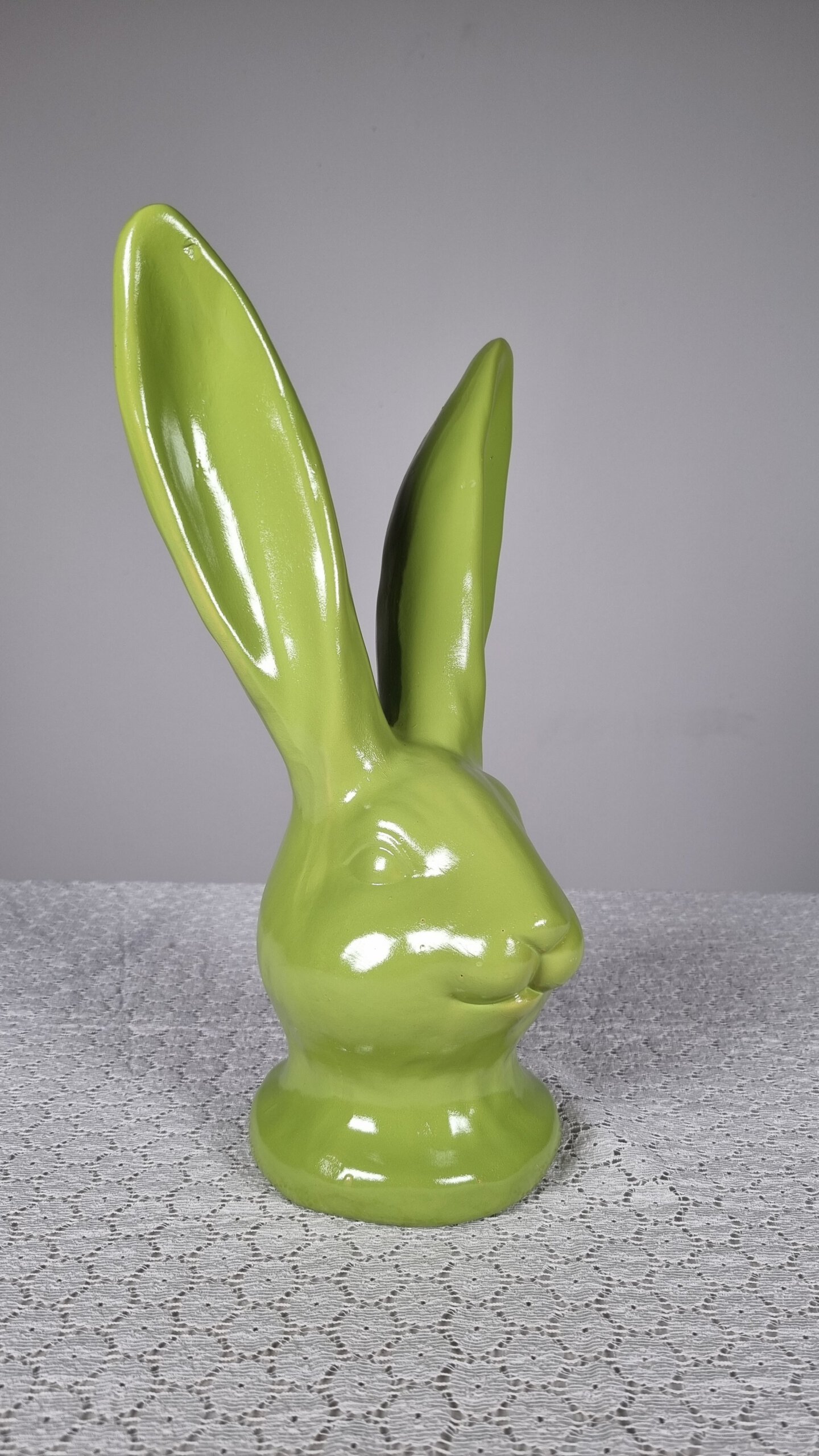 Hasenkopf Keramik L31cm, grün – Bild 2